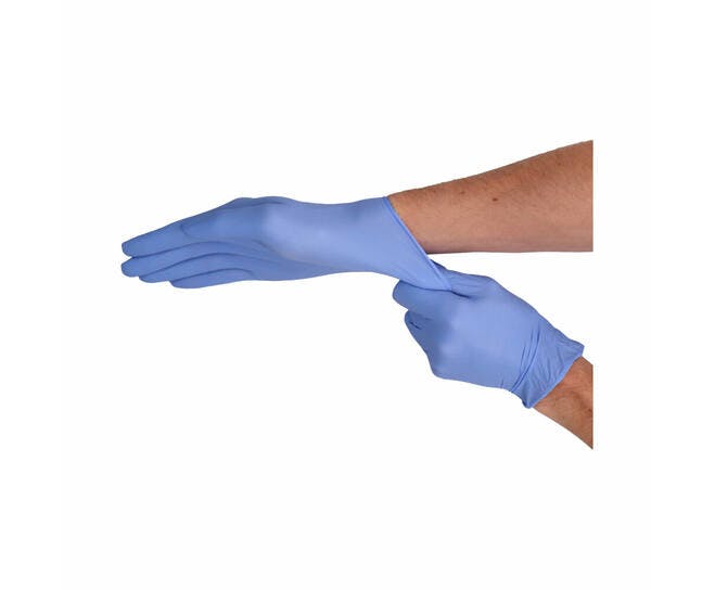 CMT 3010 soft nitril handschoenen violet blauw poedervrij 5