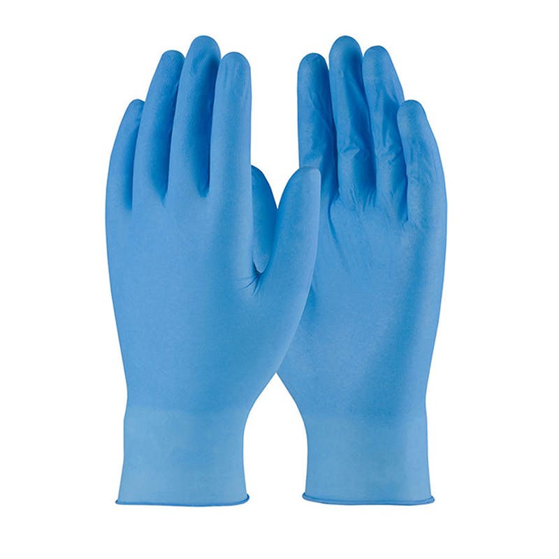 DI651019-30 Hycare Handschoen nitril heavy ongepoederd blauw doos 10x90 st