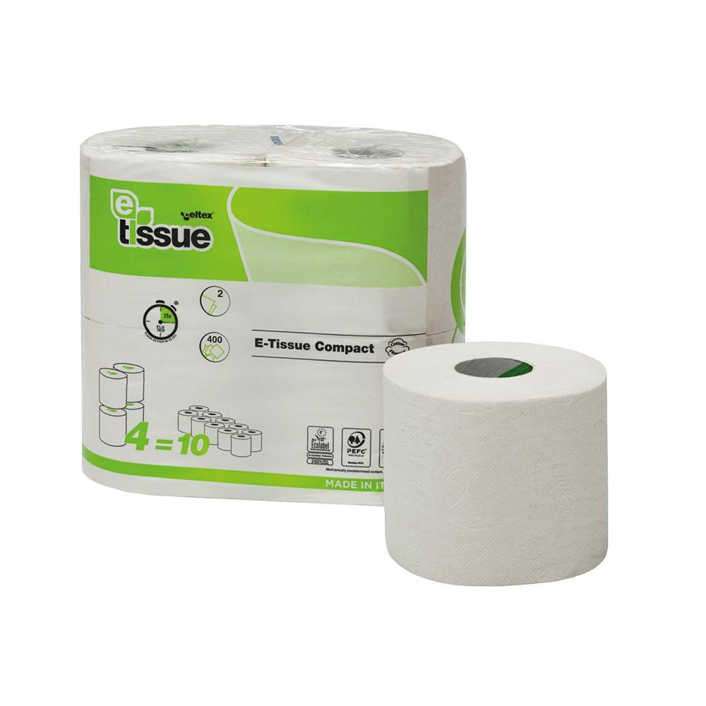 Euro 237344 E tissue toiletpapier 2 lgs rec 400 vel 15x4 rol