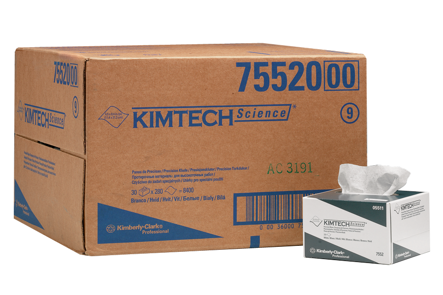 Kimberly clark 7552 Kimtech Science reinigingsdoekjes 21 x 11 cm overdoos
